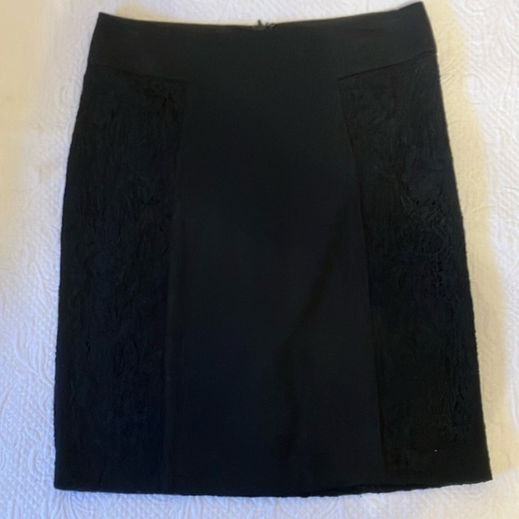 BCBGeneration Black Lace Skirt Sz 8 - Picture 1 of 7